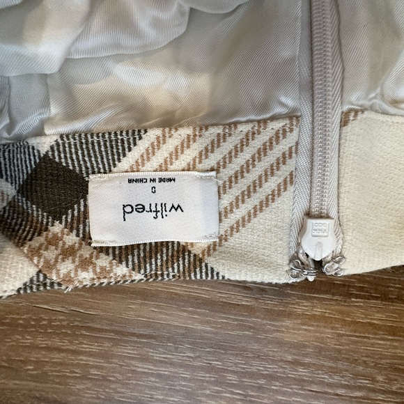 Artizia Wilfred Plaid Skirt size 0 - Picture 2 of 2